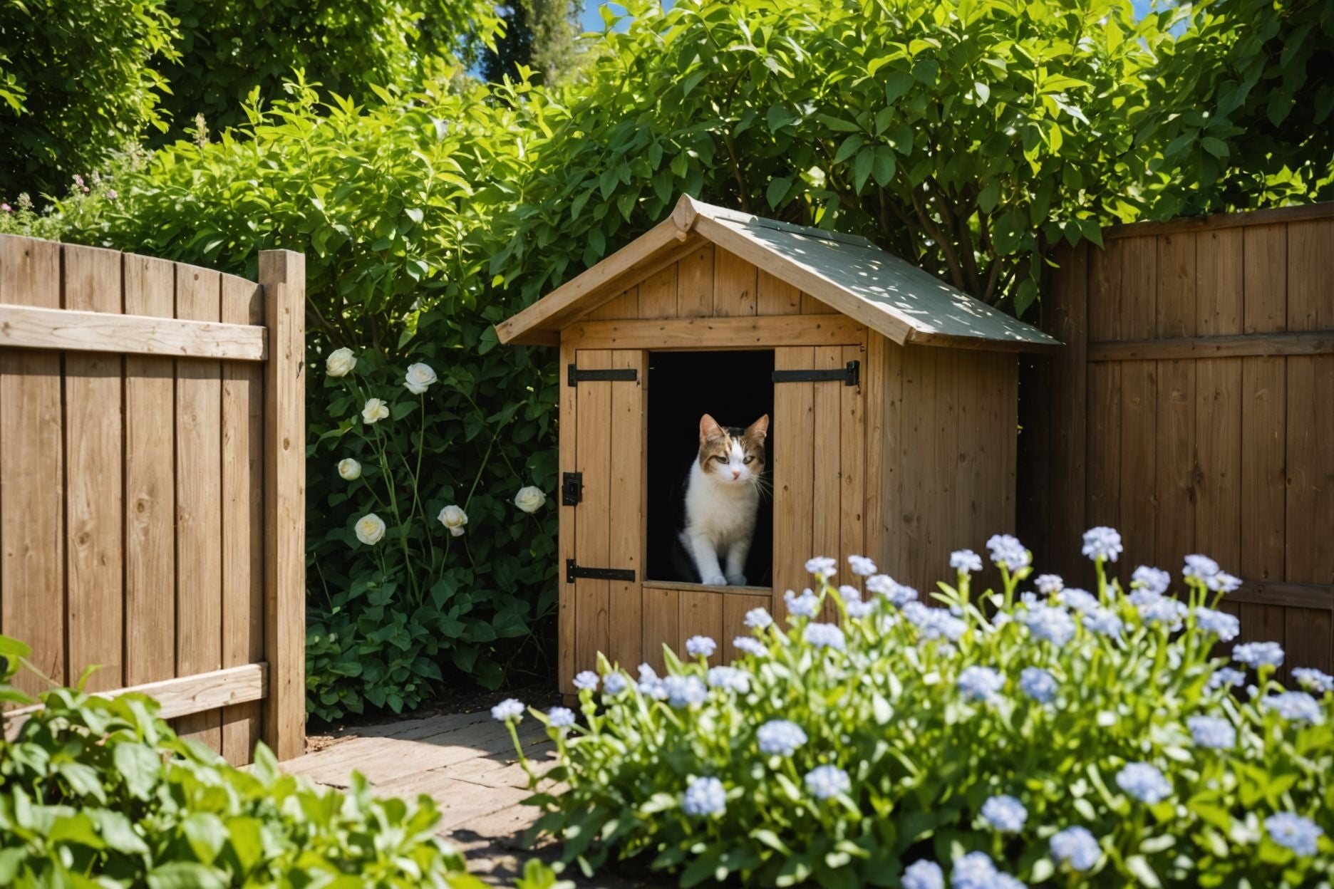 Die perfekte Katzenklappe für dein Gartenhaus installieren