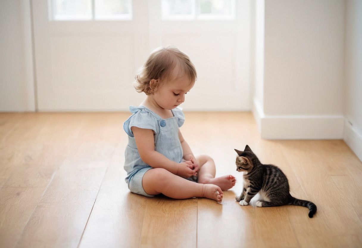 Sicherheit bei Katzen und Kleinkindern