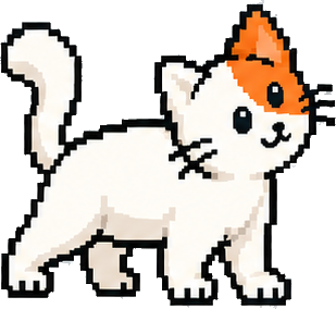 Illustrierte Flappie-Katze