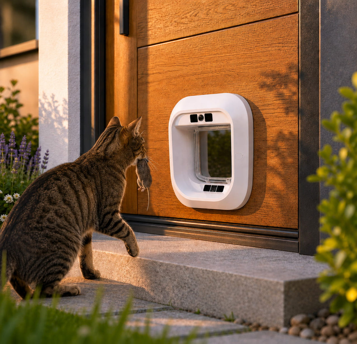 Flappie Katzenklappe montiert
