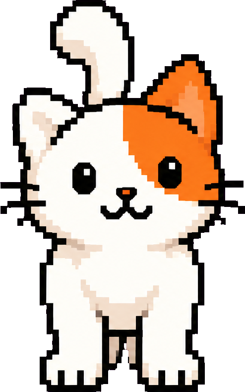 Illustrated Flappie cat