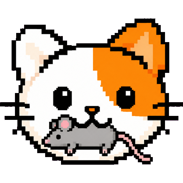 Illustrated Flappie cat