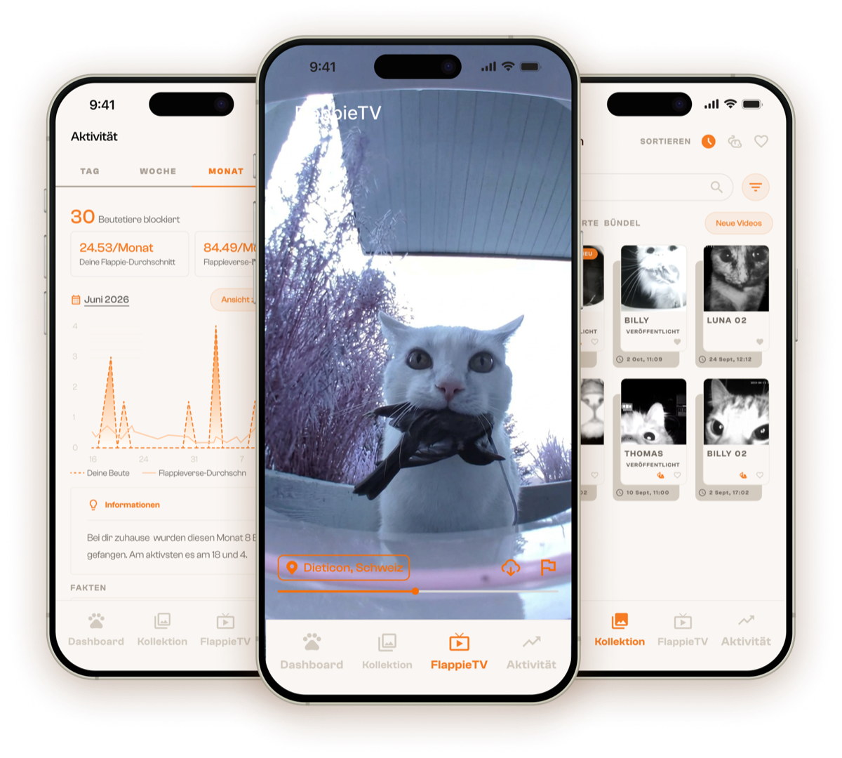Flappie App: Aktivität, Flappie TV und Sammlung