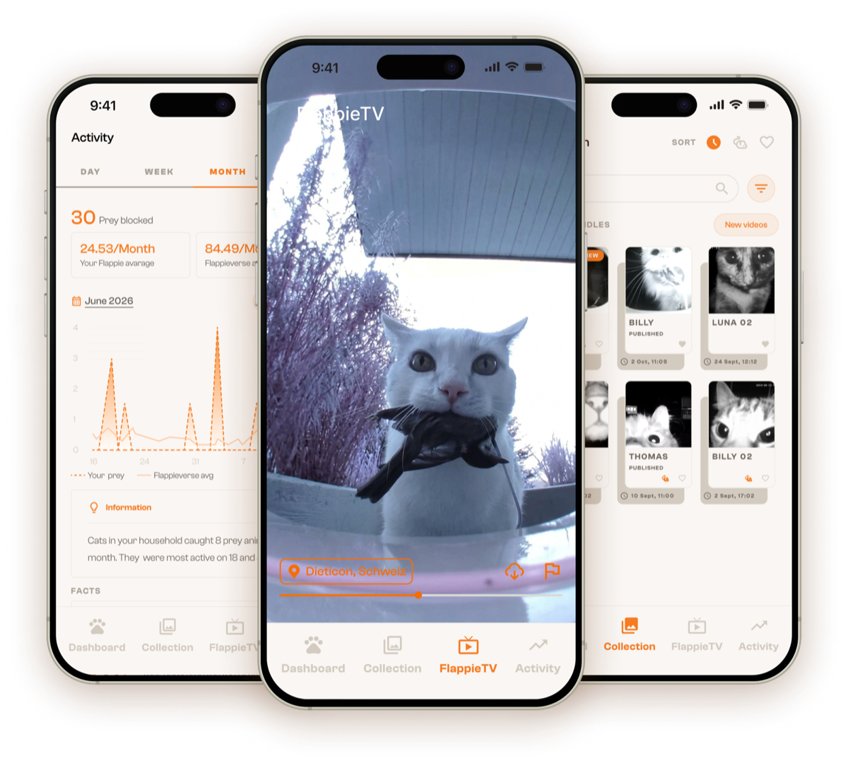 Flappie App: Aktivität, Flappie TV und Sammlung